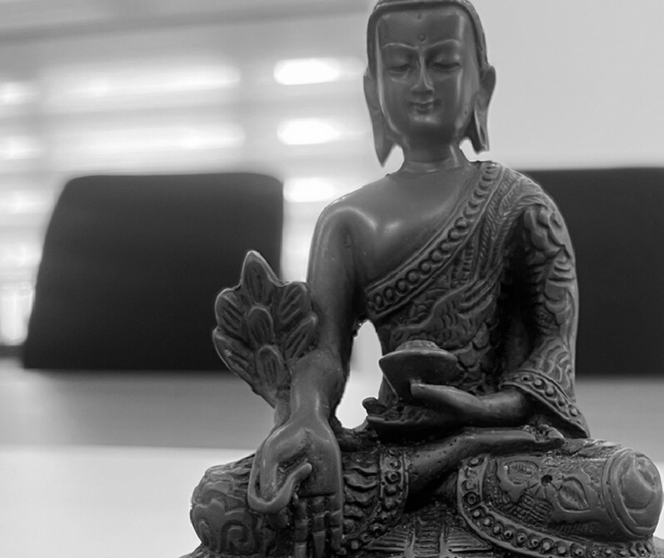 Buddha statue, Lumbini Healthcare office